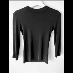 ZARA basic black 3/4 sleeve